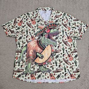 Hardaddy Taco Tequila Dinosaur Men's Shirt Size 2XL